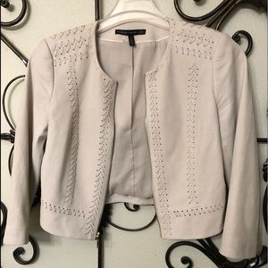 WHITE HOUSE BLACK MARKET CROPPED JACKET